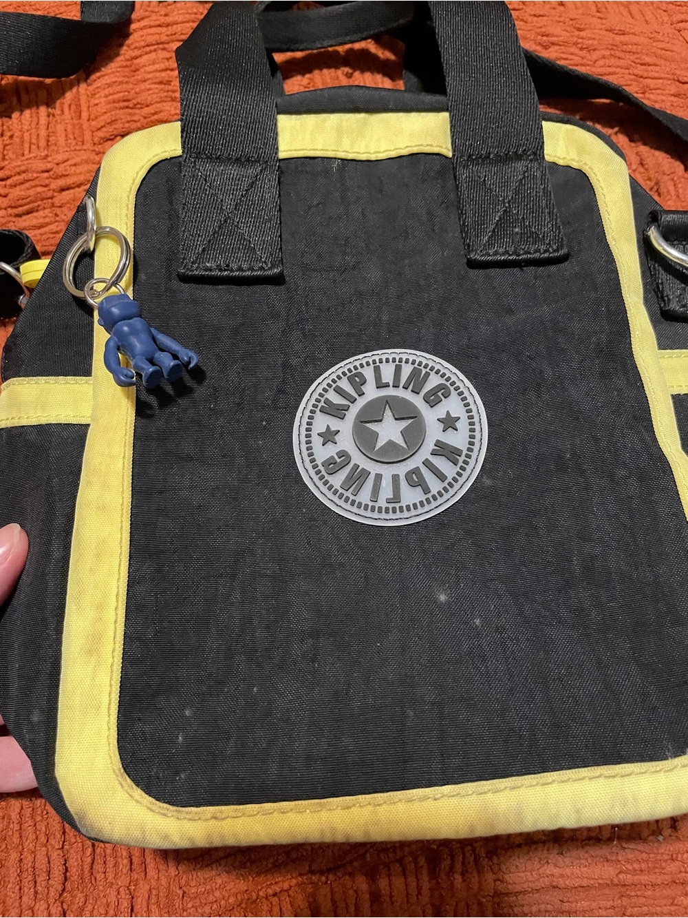 Kipling Lilanna Black and Yellow Lunch Bag - Picture 3 of 9